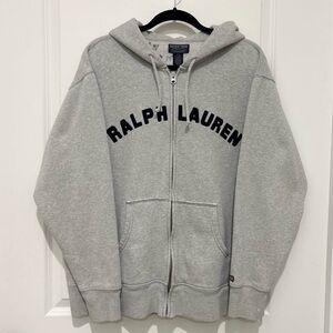 Ralph Lauren Gray Zip-Up Hoodie